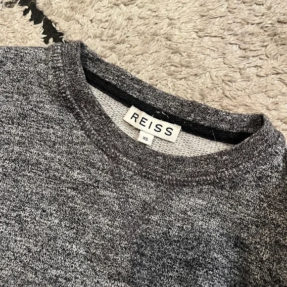 Reiss Charcoal Knit Top xs - Picture 2 of 6